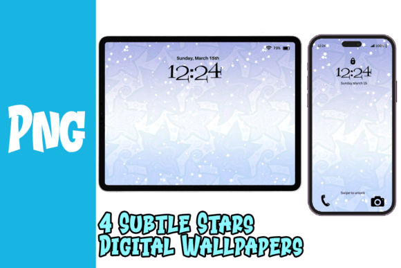 Download Blue Stars Cell and Tablet Wallpaper - Premium Bundle