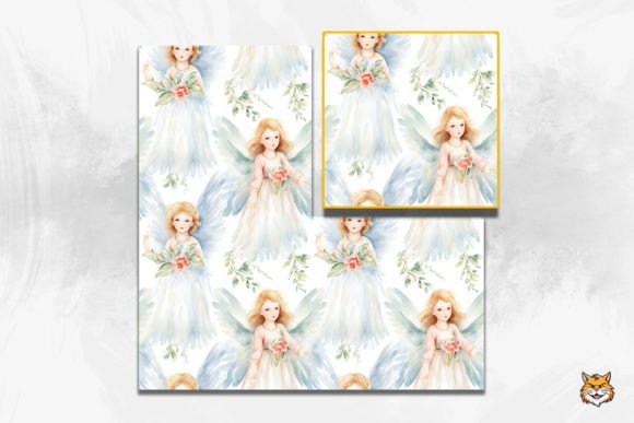 Download Angel Seamless Pattern 1 - Premium Resources